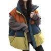 Loose Plus Size Down Vest Women's Color Matching Winter New