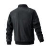 Suede Stand Collar Men's Jacket Double Zipper Pocket Clothing Mens