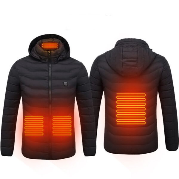 New Heated Jacket Coat USB Electric Jacket Men's Clothes Winter