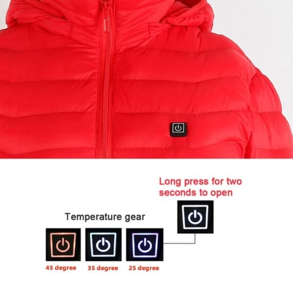 New Heated Jacket Coat USB Electric Jacket Men's Clothes Winter