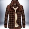 Winter Jacket Men Thicken Warm Fleece Jackets Coats Pure Cotton Plaid Jacket Military Clothes