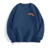 Women's Long-sleeved Solid Color Rainbow Printing Sweater