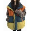 Loose Plus Size Down Vest Women's Color Matching Winter New