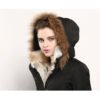 High-end Rabbit Fur Eiderdown Outerwear Mid-length Padded Coat Women
