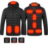 New Heated Jacket Coat USB Electric Jacket Men's Clothes Winter