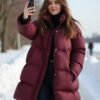 Short Hooded Double Zipper 90 White Duck Down Lightweight Down Warm Jacket